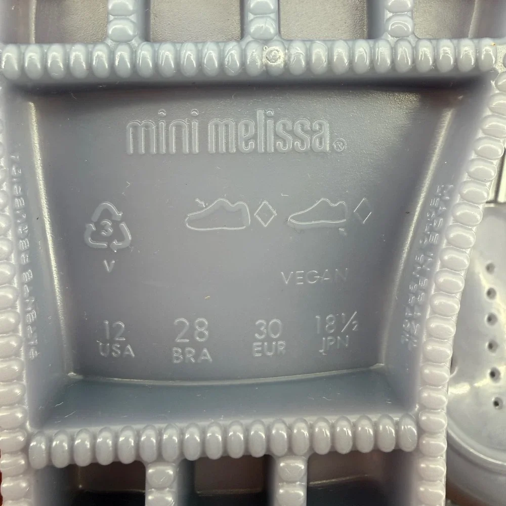 Mini‎ Melissa Hip Daydream BB Kids Blue Summer Fisherman Jelly Sandals Size 12